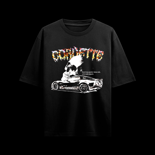 Oversized faded CORVETTE t-shirt